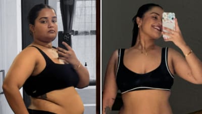 Eating easy, protein-rich meals helped Sharon Rodrigues meet her weight loss goal. (@sharonrodriguesx/Instagram)