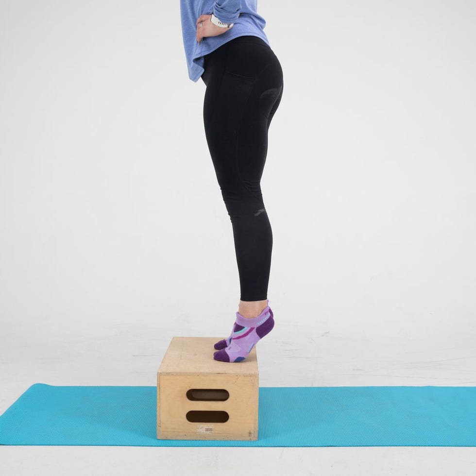 posterior tibialis exercises, stair raise