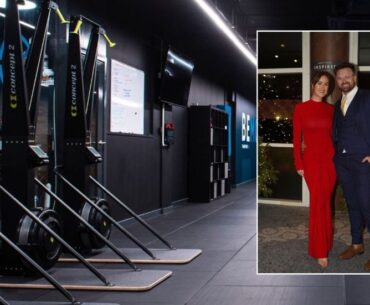 Transform Hub gym, James and his partner Katie at event