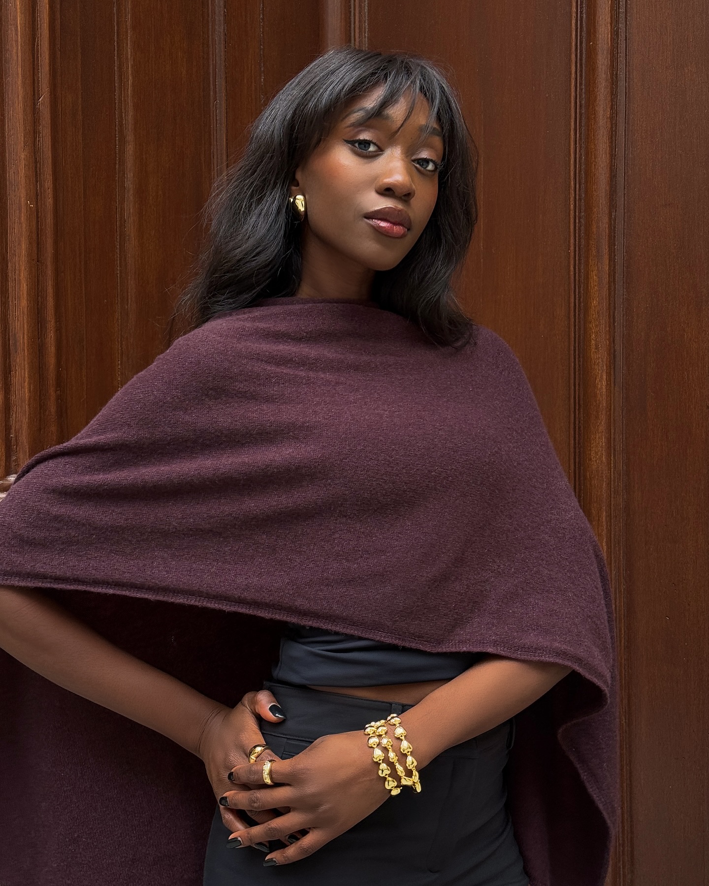 Photo of piece-y bangs