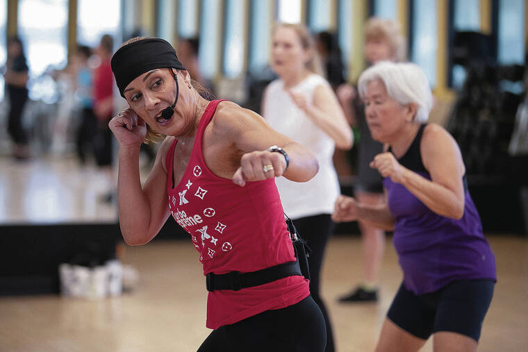 Celeste Lajala, an award-winning fitness teacher, keeps her students moving