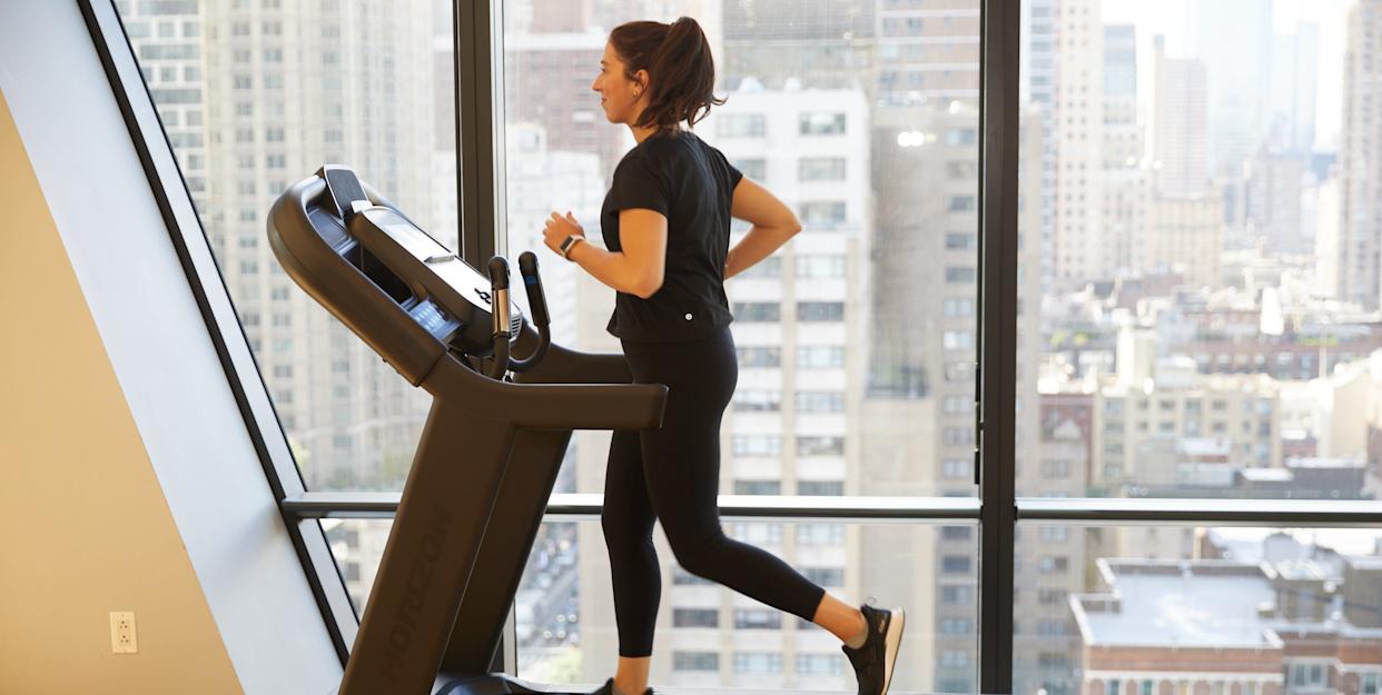 sassos testing treadmills at the good housekeeping institute