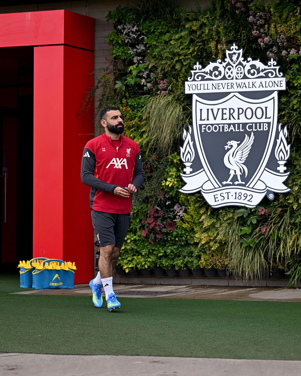 Mohamed Salah was back in training for Liverpool on Thursday ahead of Man City