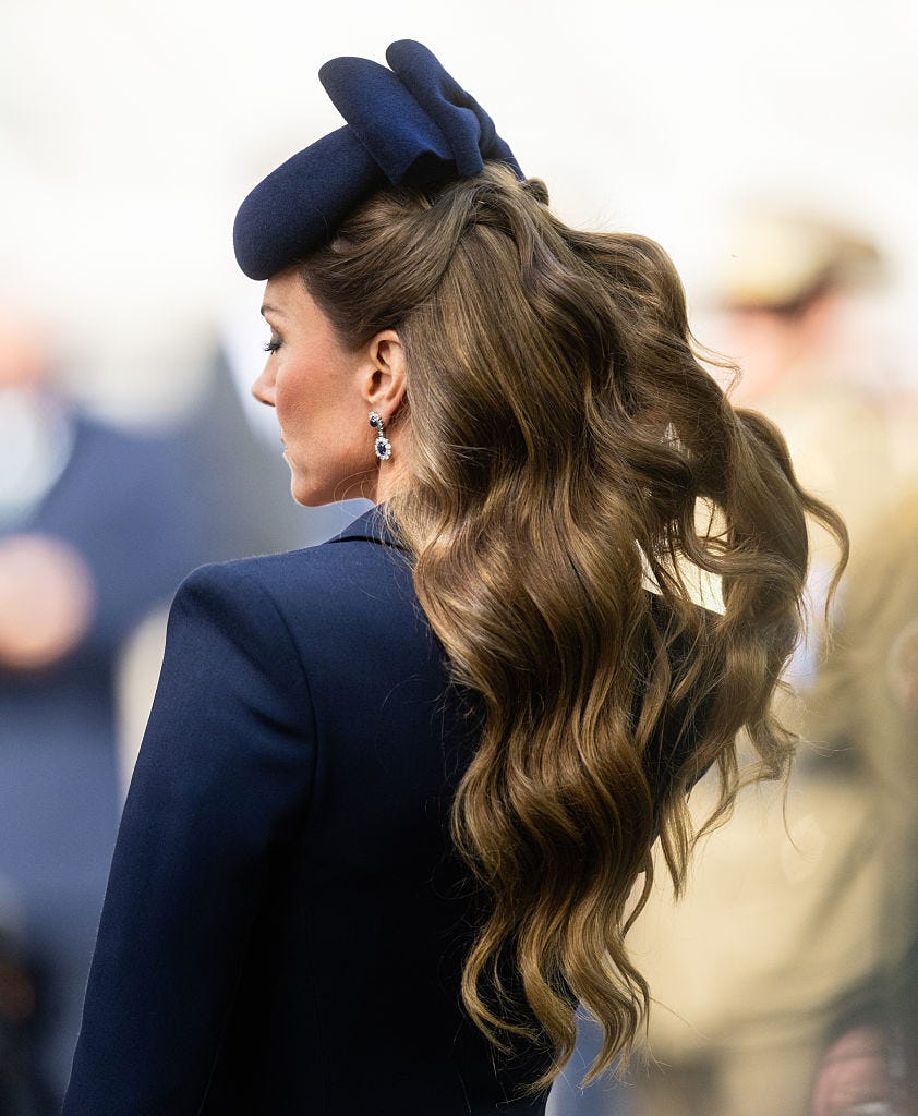 princess wales kate sunlit brunette