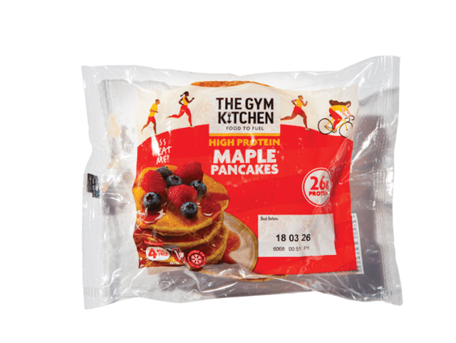 pack of high protein maple pancakes