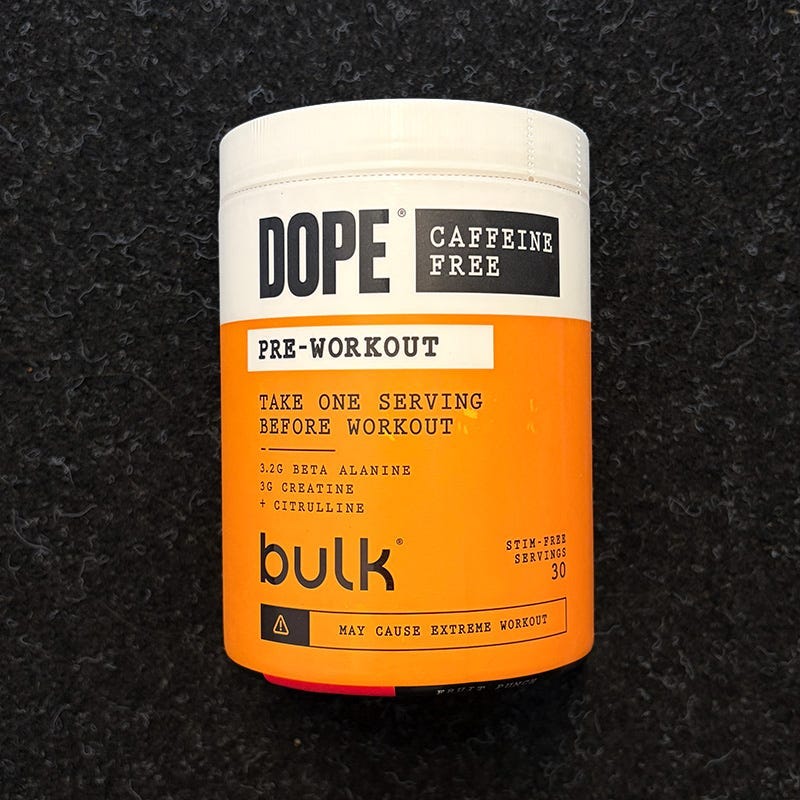 Bulk Dope Caffeine Free Pre-Workout