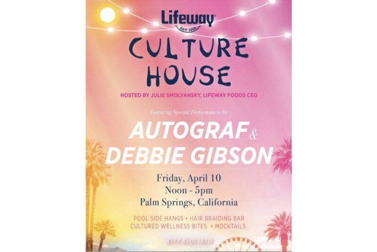 Lifeway Foods to Host Retro-Inspired Wellness House in Palm Springs During Festival Weekend