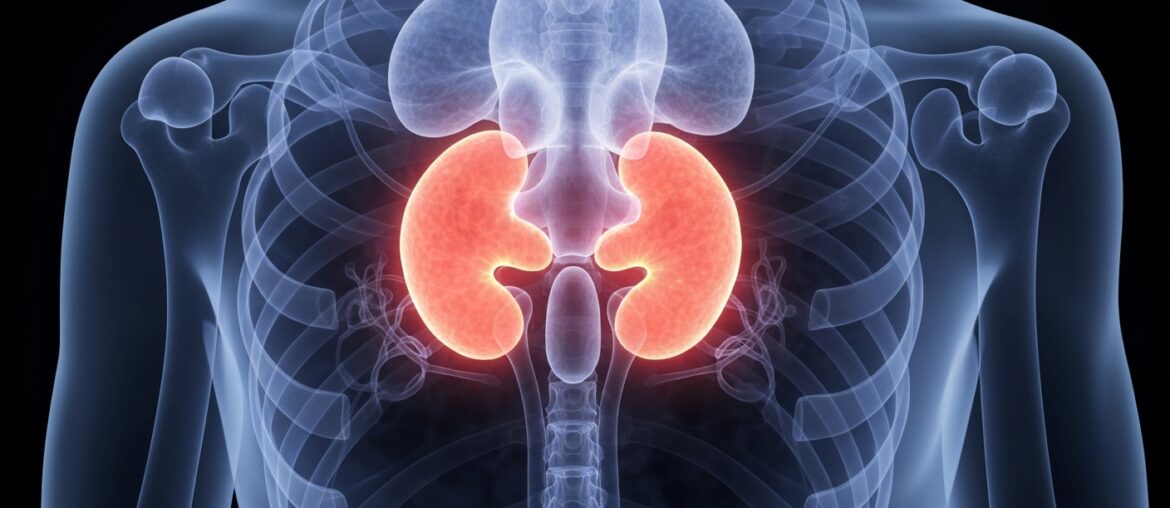 A detailed, ghostly X-ray image revealing the intricate structures of the human endocrine system, conceptually representing the complex physiological impacts of chronic stress.