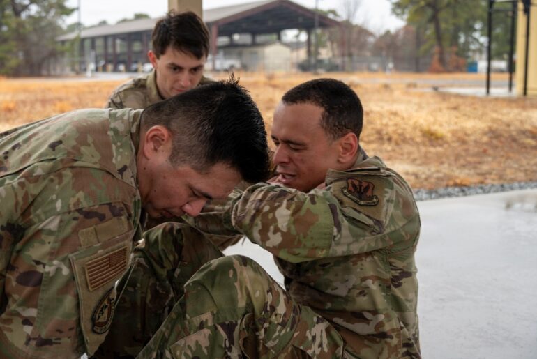 177th Security Forces Squadron defenders conduct Pre-Air Assault Training Course