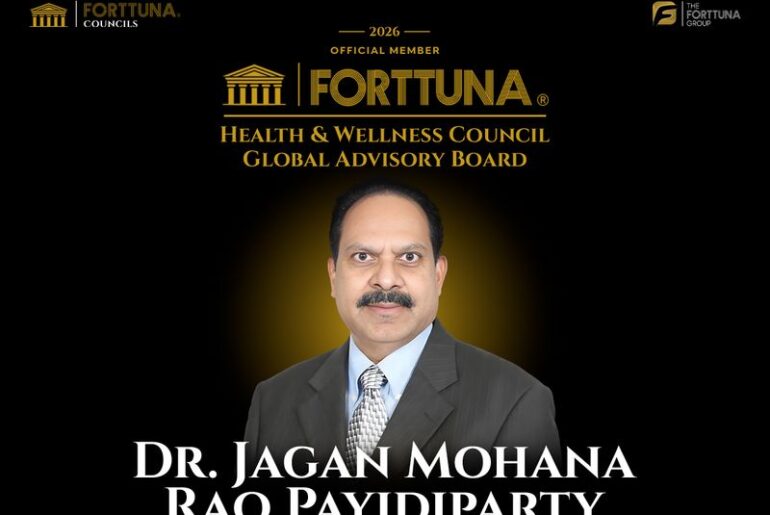 Dr. Jagan Mohana Rao Payidiparty, President & CEO of JP Laboratories, appointed as a Global Advisory Board Member of the Forttuna Health & Wellness Council