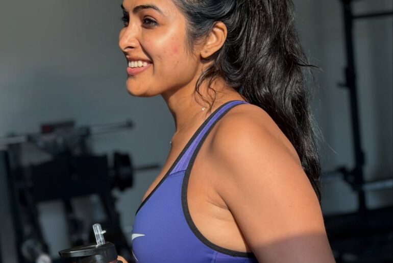 Divi Vadthya Flaunts Toned Physique in Intense Gym Workout