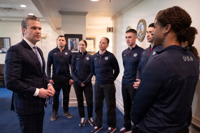 SW Hosts Office Call with WCAP Athletes