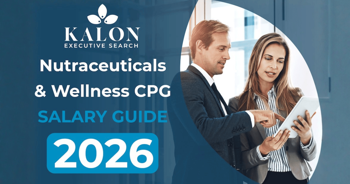 2026 salary guide for nutraceuticals and wellness CPG
