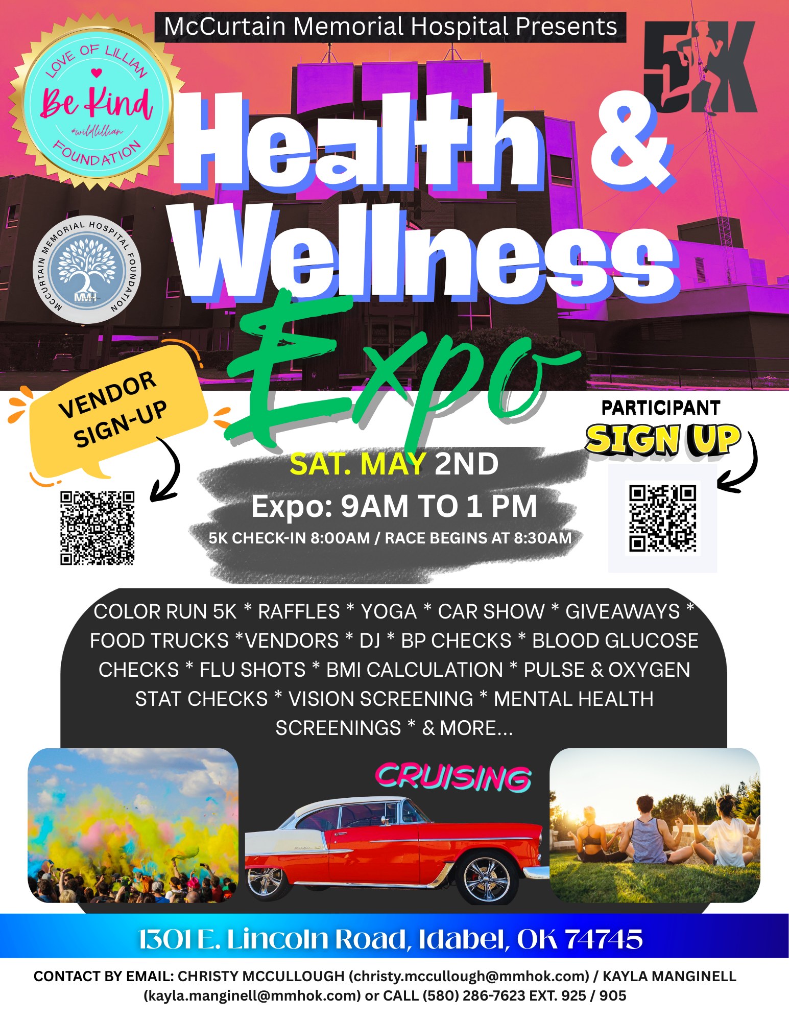 McCurtain Memorial Hospital Health & Wellness Expo Coming May 2nd – EastTexasRadio.com