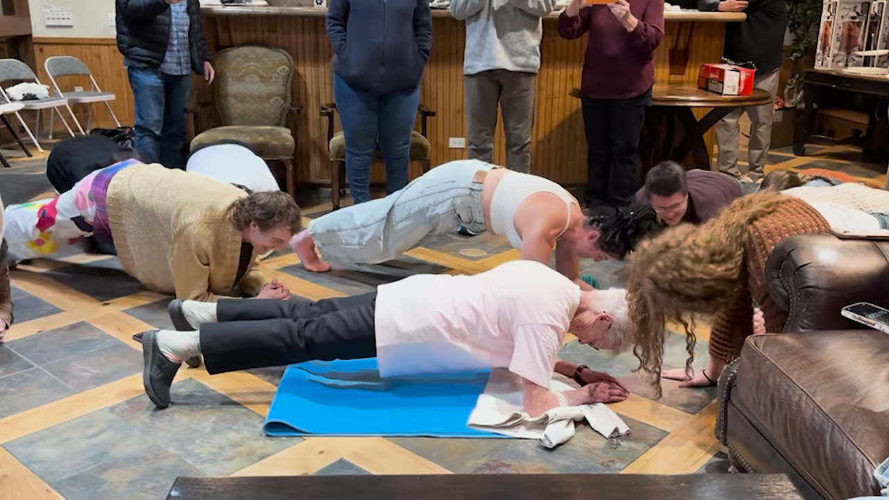 PLANKING GRANDMA world record marie carpenter