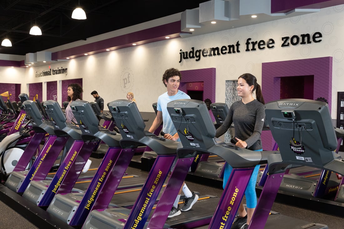 Planet Fitness Teens on Treadmill