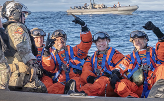 Link to Video: Navy Medicine supports successful Artemis II recovery mission aboard USS John P. Murtha