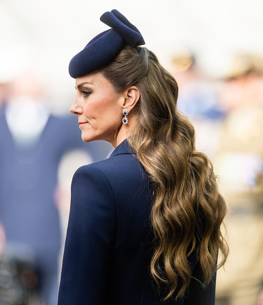 princess wales kate sunlit brunette