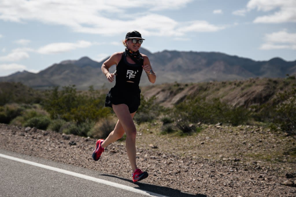 Fitness fans like Molly Baker (pictured) are fueling the “runcations” trend. Baker loves starting her trip with a marathon and continuing her travels from there. JOHNNY ZHANG