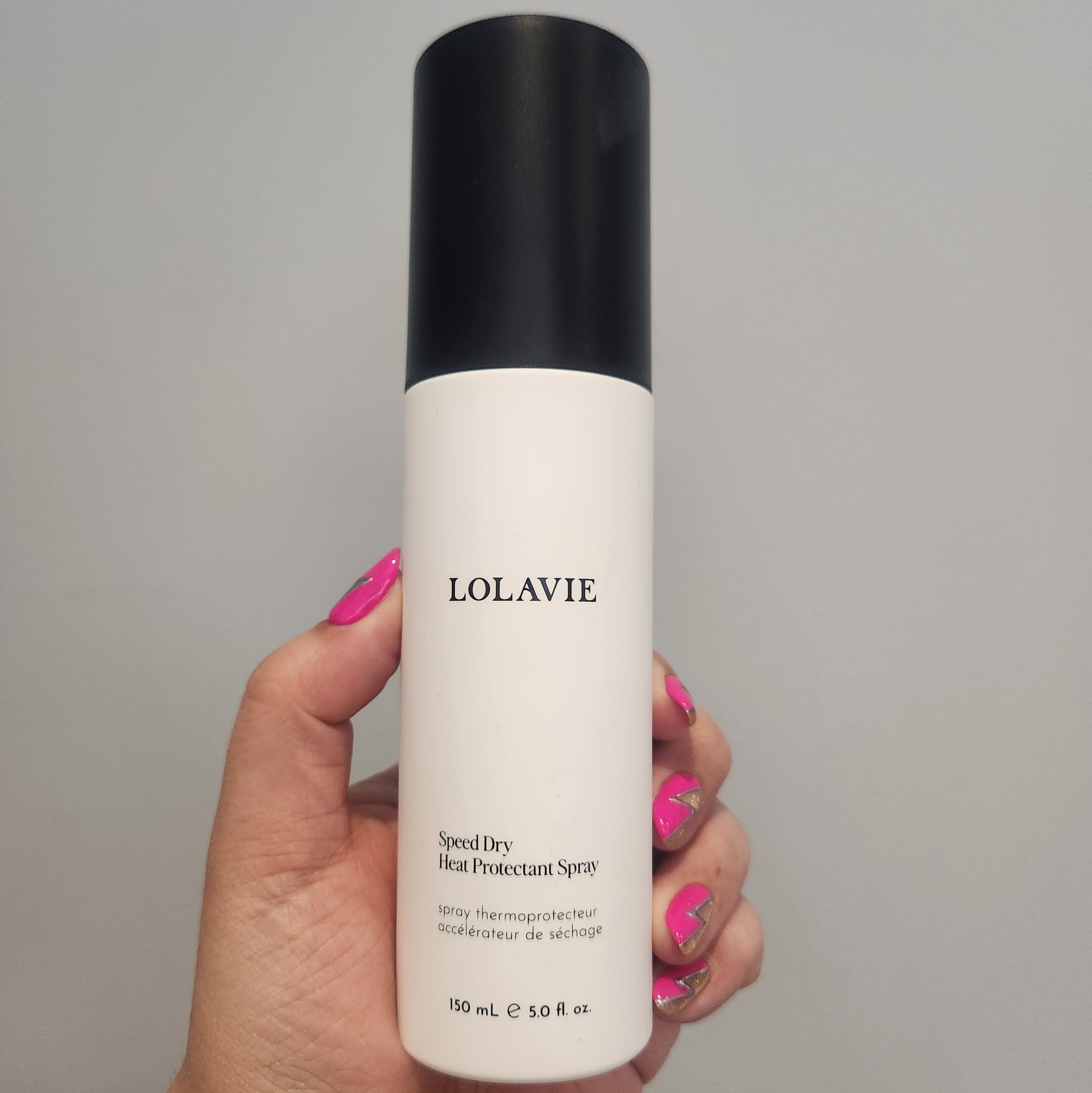 best new beauty products: lolavie speed dry heat protectant spray