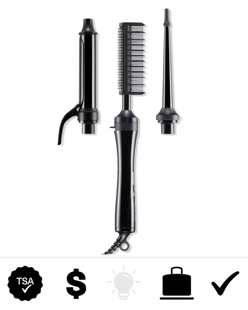 Texture 3-in-1 Interchangeable Curling Iron & Hot Comb