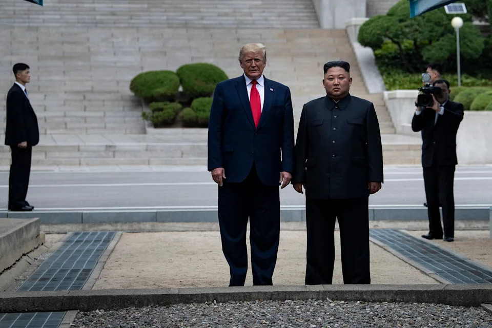 Trump met with Kim Jong Un three times during his first term but their diplomatic talks proved unsuccessful. North Korea has conducted a number of missile tests in recent years (AFP via Getty Images)