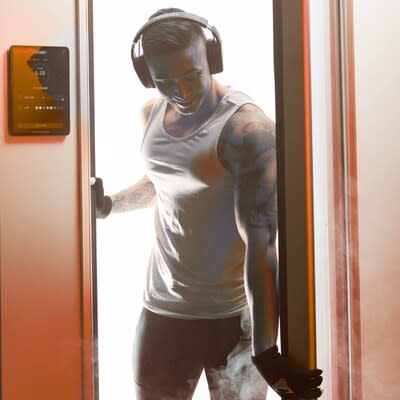 Height Wellness Retreat Photo. Guest Utilizing Cryo