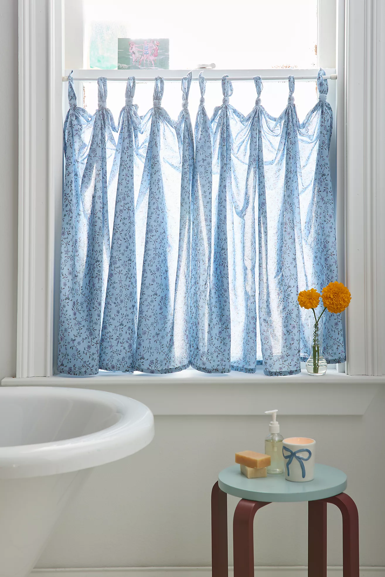 Printed Caf&eacute; Curtain - Set of 2