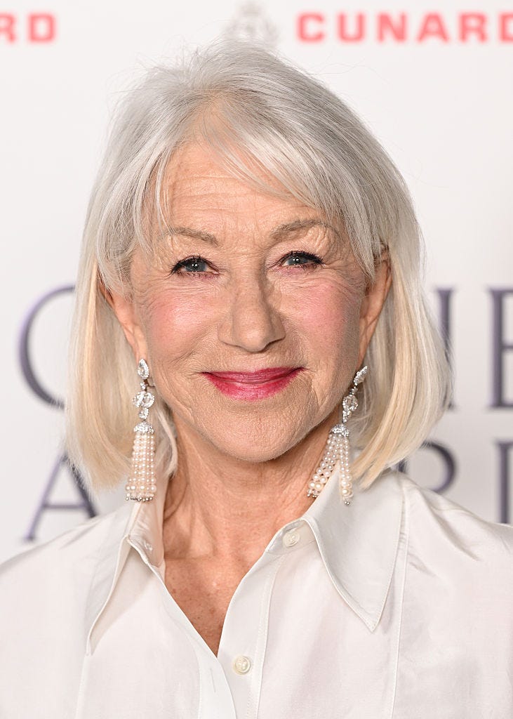helen mirren balancing makeup