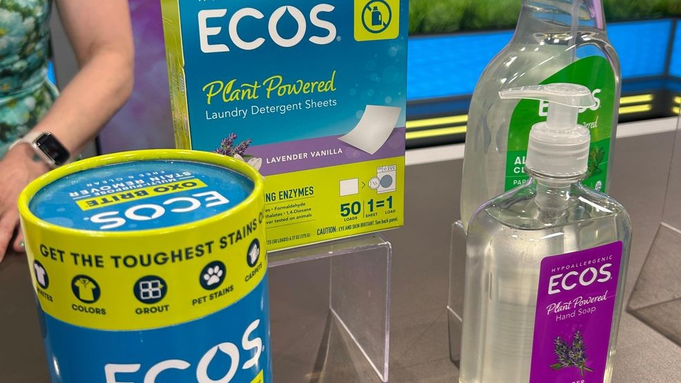 ECOS, a family-owned brand, produces plant-powered laundry detergents and cleaning products without harsh chemicals. 