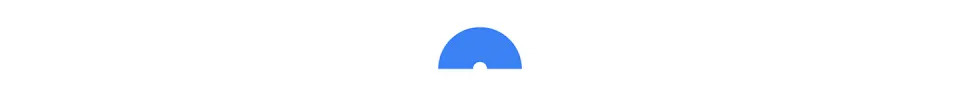 A blue half-dome shape.