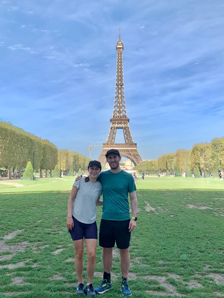 Sometimes, Solarz runs to a bakery, grabs a pastry and keeps going. “You have to get there one way or another. So why not run?” he said. Andy Solarz