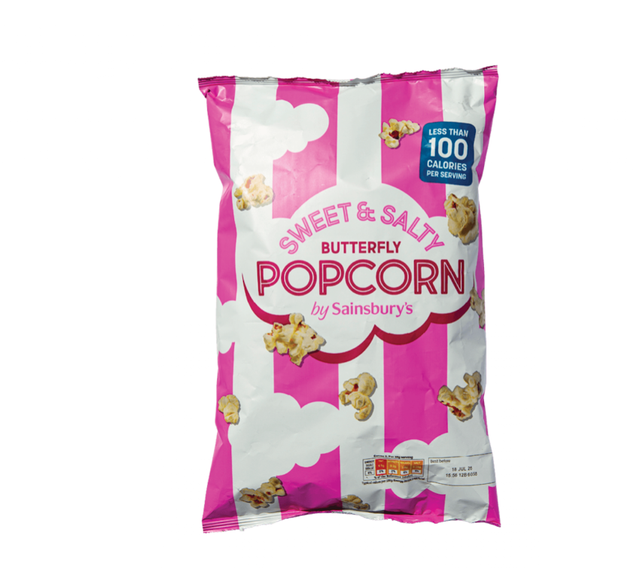 packaged sweet and salty popcorn