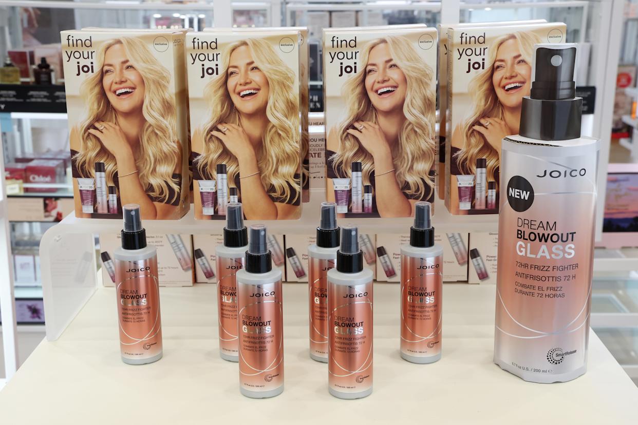 WESTWOOD, CALIFORNIA - SEPTEMBER 06: Products on display at the JOICO brand x Kate Hudson Joico Celebrity Spokesperson in-store event at Ulta Beauty on September 06, 2025 in Westwood, California. (Photo by Phillip Faraone/Getty Images for Joico)
