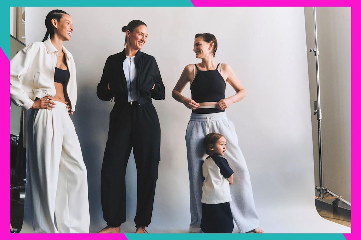 models wearing lululemon clothing