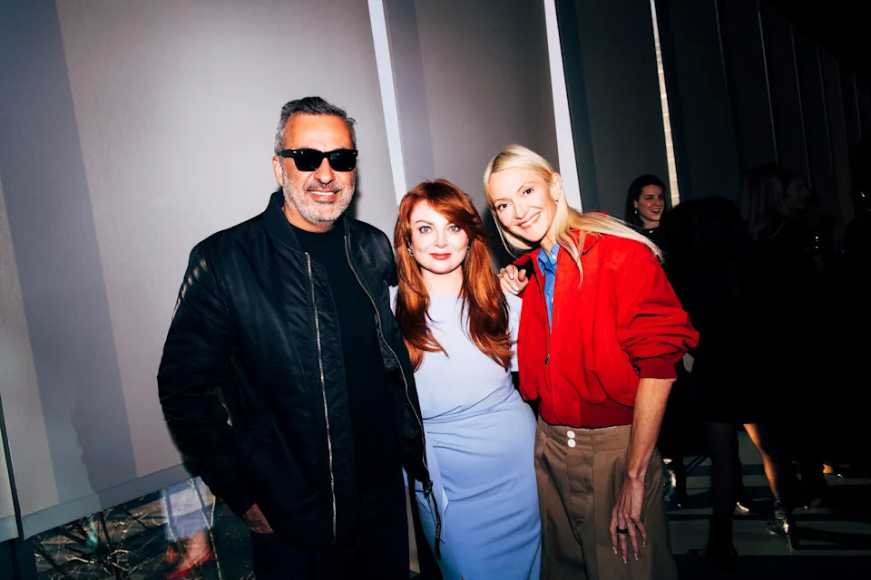 Mazdack Rassi, Glamour global editorial director and editor-in-chief Samantha Barry, and Zanna Roberts Rassi.