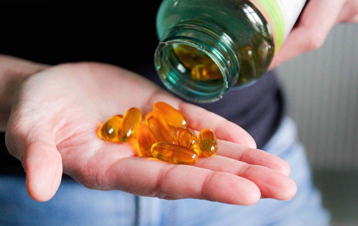 Fish oil supplements provide omega-3s.Credit: Kinga Krzeminska / Getty Images