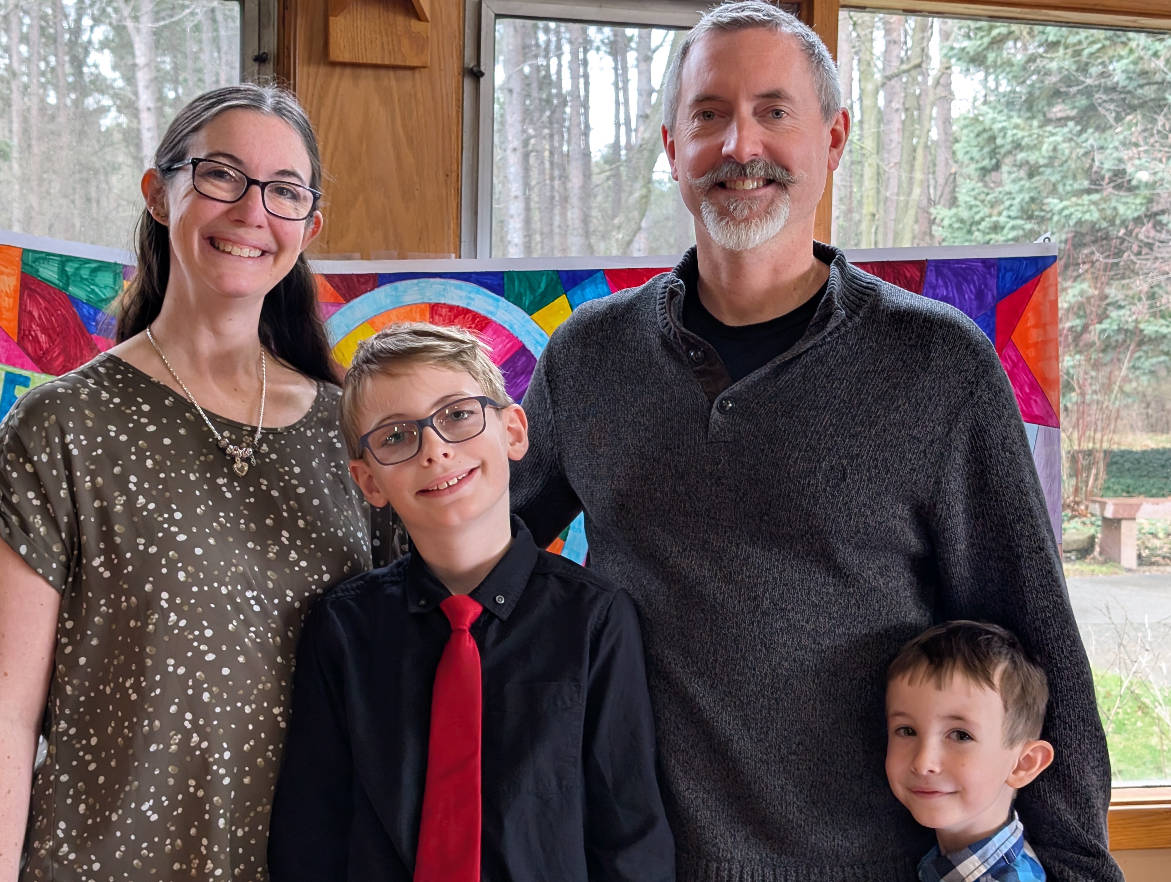 The McNaughton Family with mother, father and two sons.