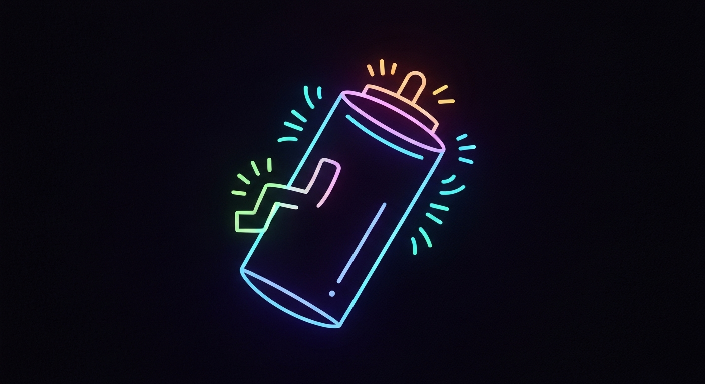 A glowing, neon outline of a skin care supplement capsule against a dark background, conceptually representing the industry's shift towards clinical proof and transparency.