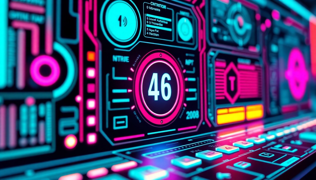 A detailed, glowing 3D illustration of a futuristic digital control panel or interface, featuring various illuminated tech components and elements, conceptually representing the transparency and accountability measures being implemented for AI applications.