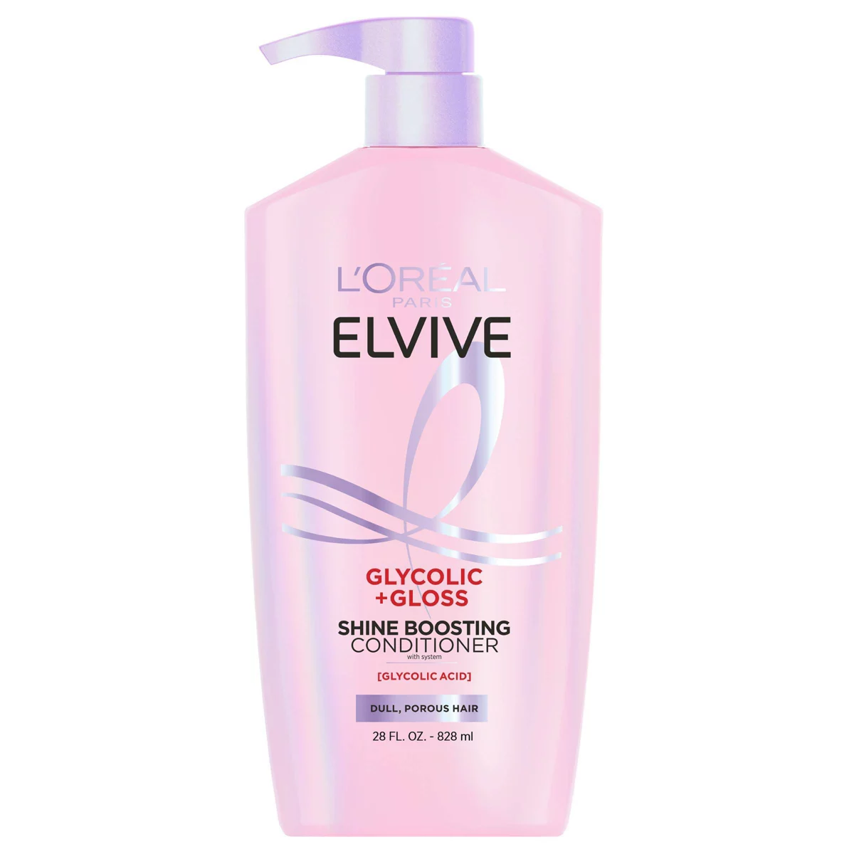 Lu0026#39;oreal Paris Elvive Glycolic Gloss Shine Boosting Conditioner - 28 Fl Oz: for Curly, Dry Hair, Paraben-Free, Grapefruit Scent