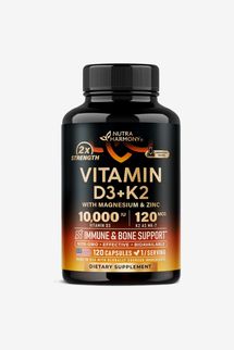 Nutraharmony Vitamin D3 K2 - Vitamin D3 10000 iu & K2 as MK-7 120 mcg