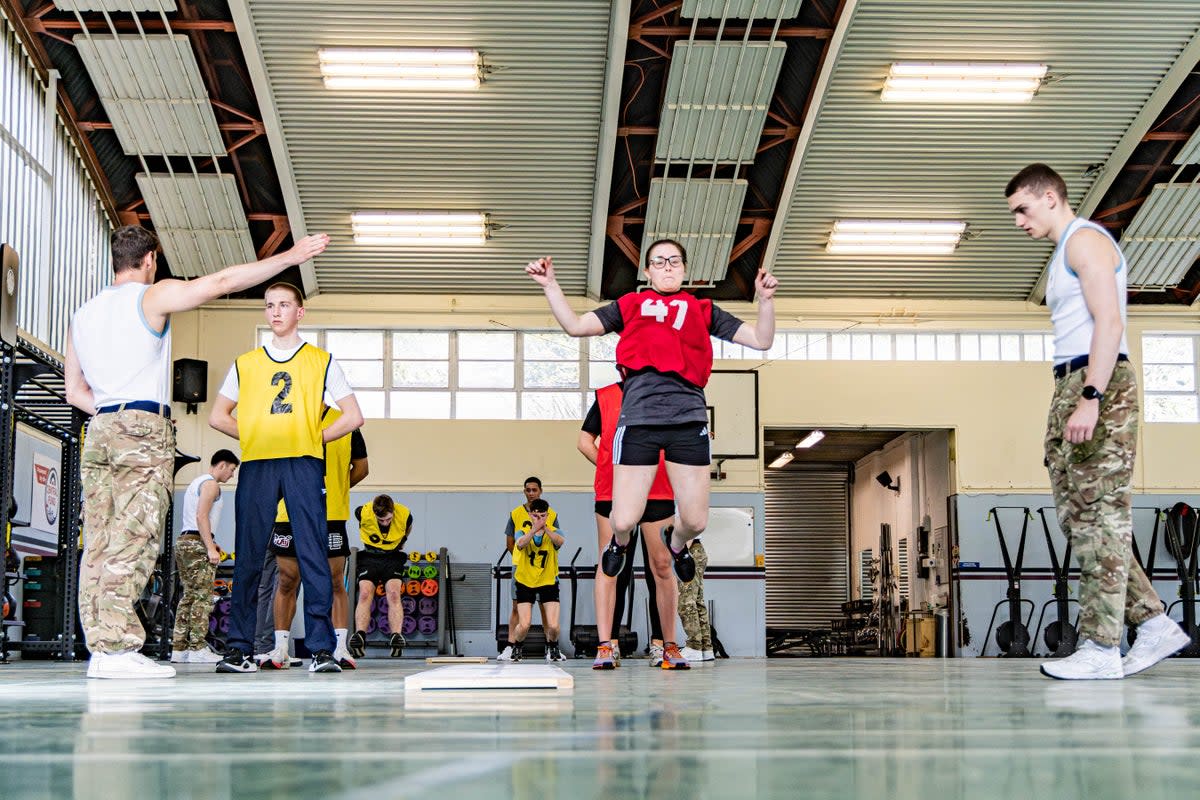The RAF fitness test has three parts; the multistage fitness (or bleep) test, the grip dynamometer assessment and a standing broad jump for maximum distance. I travelled to RAF High Wycombe to try them for myself. (The Royal Air Force)