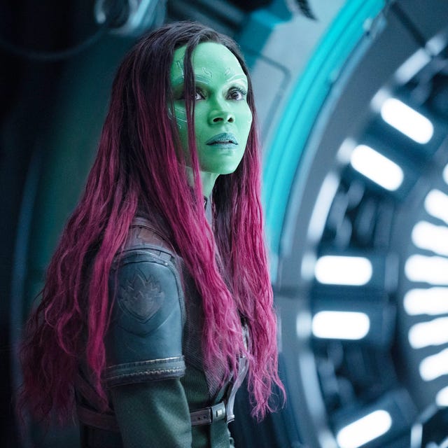 guardians of the galaxy vol 3, zoe saldana as gamora, 2023 ph jessica miglio  © marvel  © walt disney studios motion pictures  courtesy everett collection