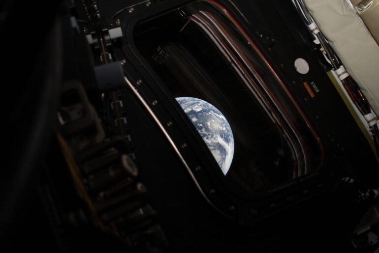 Reid Wiseman captures first photo of Earth’s blue beauty