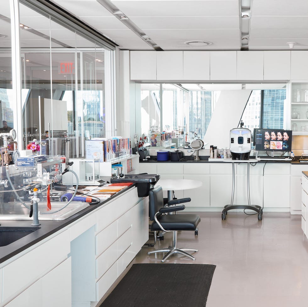 laboratory workspace with modern equipment