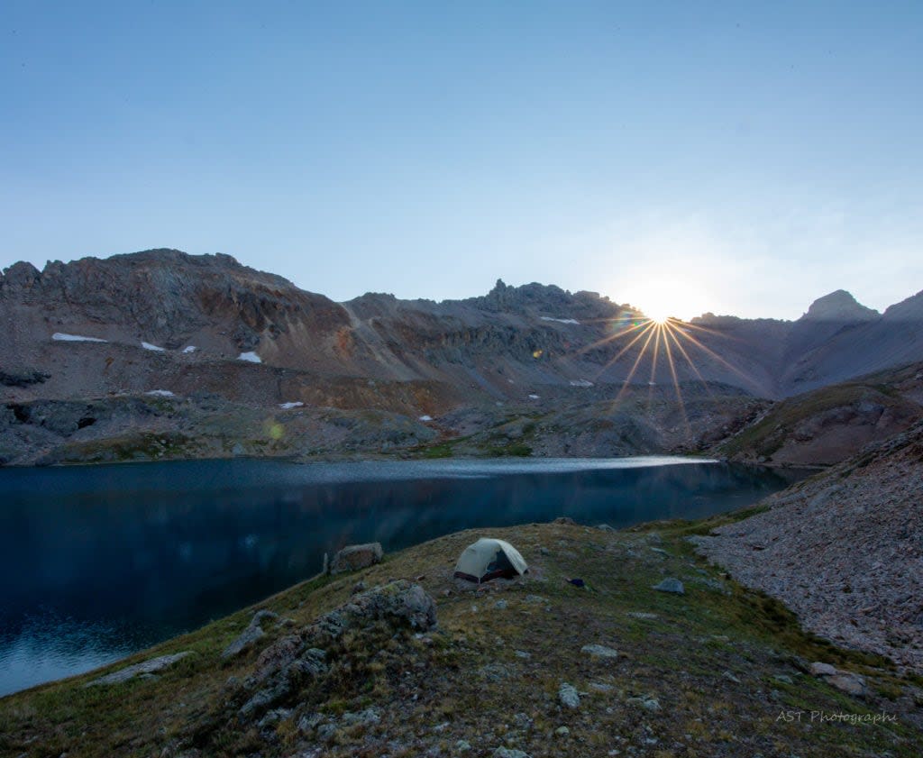 Backpacking to Columbine Lake Silverton Colorado