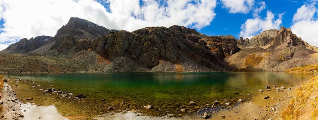 Cathedral Lake in the mountains outside of aspen