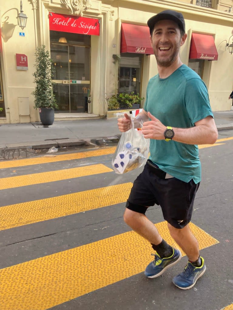 Andy Solarz (pictured) often asks hotel staff for route tips or check Strava, but sometimes he simply explores on his own Andy Solarz