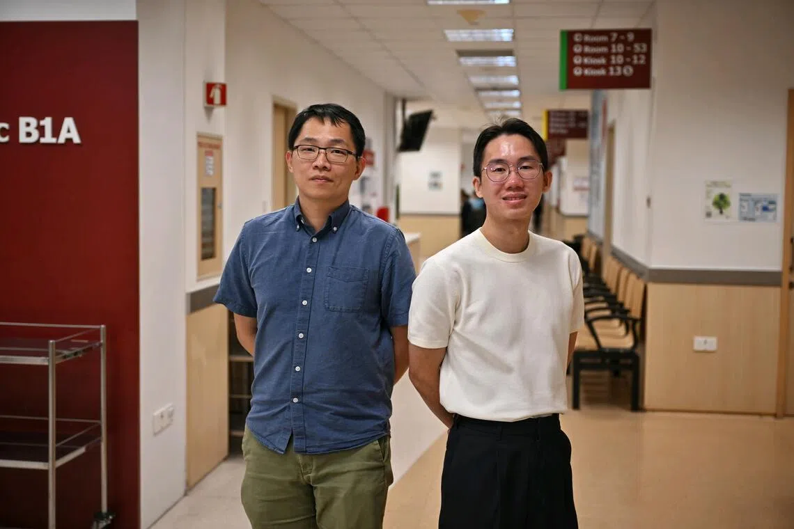 (From left) Software engineer Jerry Tan, 41, and Administrator, Brian Chan, 30, were diagnosed with primary immunodeficiencies (PIDs) late in life, making it difficult as symptoms are often mistaken for common, non-related illnesses such as the flu or food poisoning.